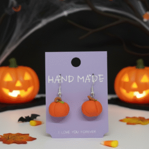 Halloween oorbellen pompoen