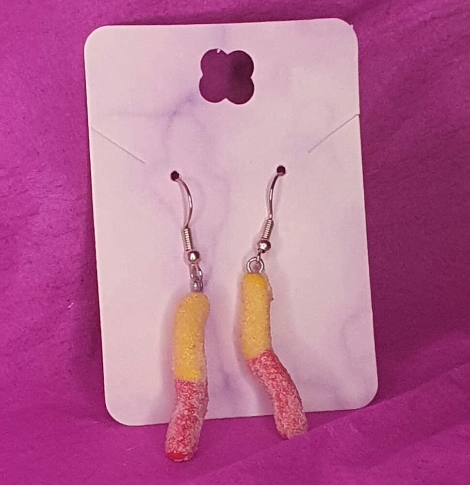 gummy worm oorbellen - Afbeelding 2