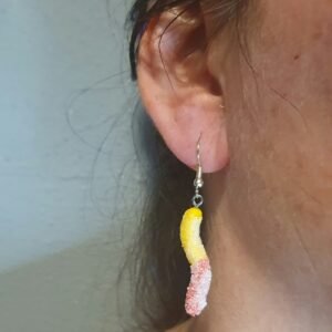 gummy worm oorbellen
