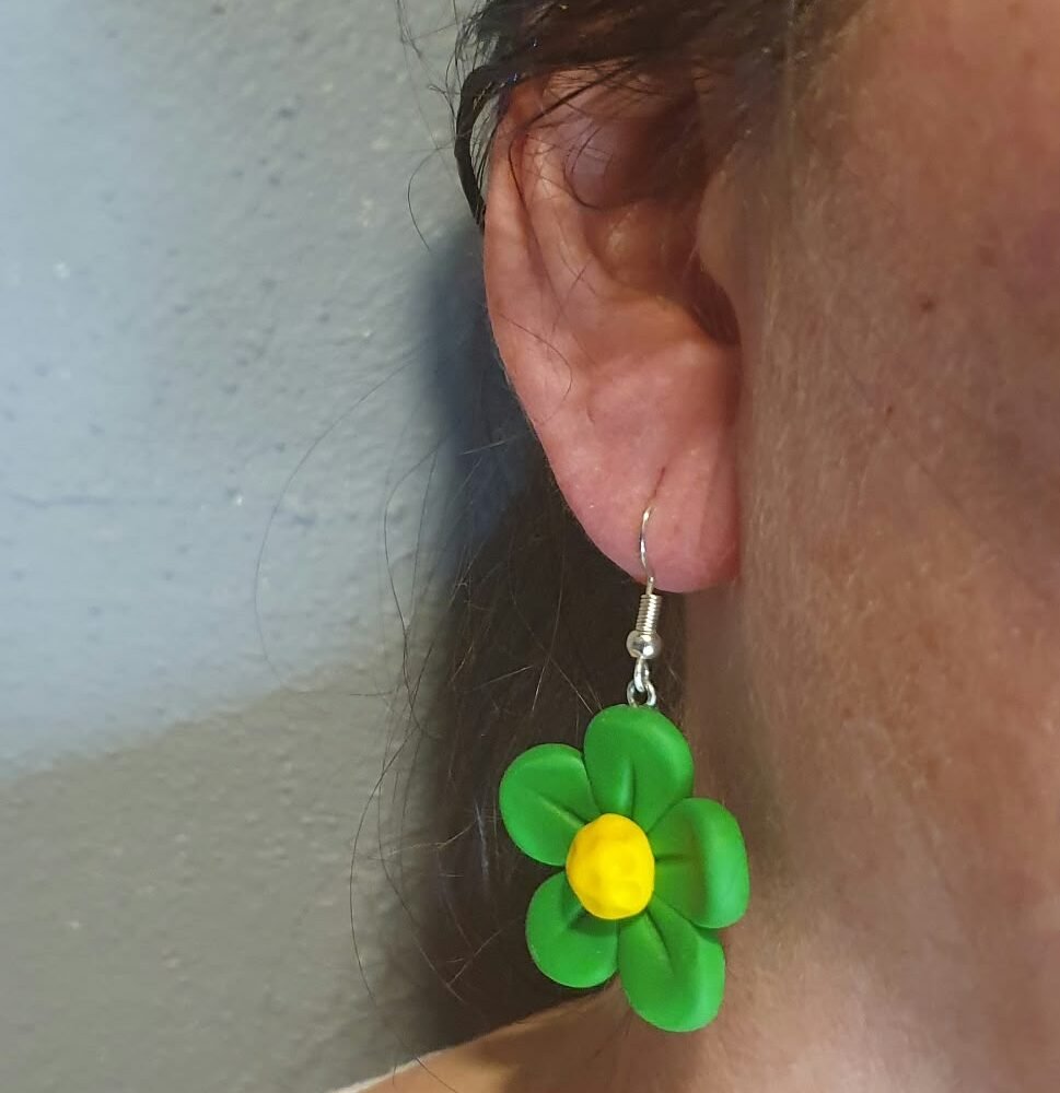 bloem oorbellen - Afbeelding 2