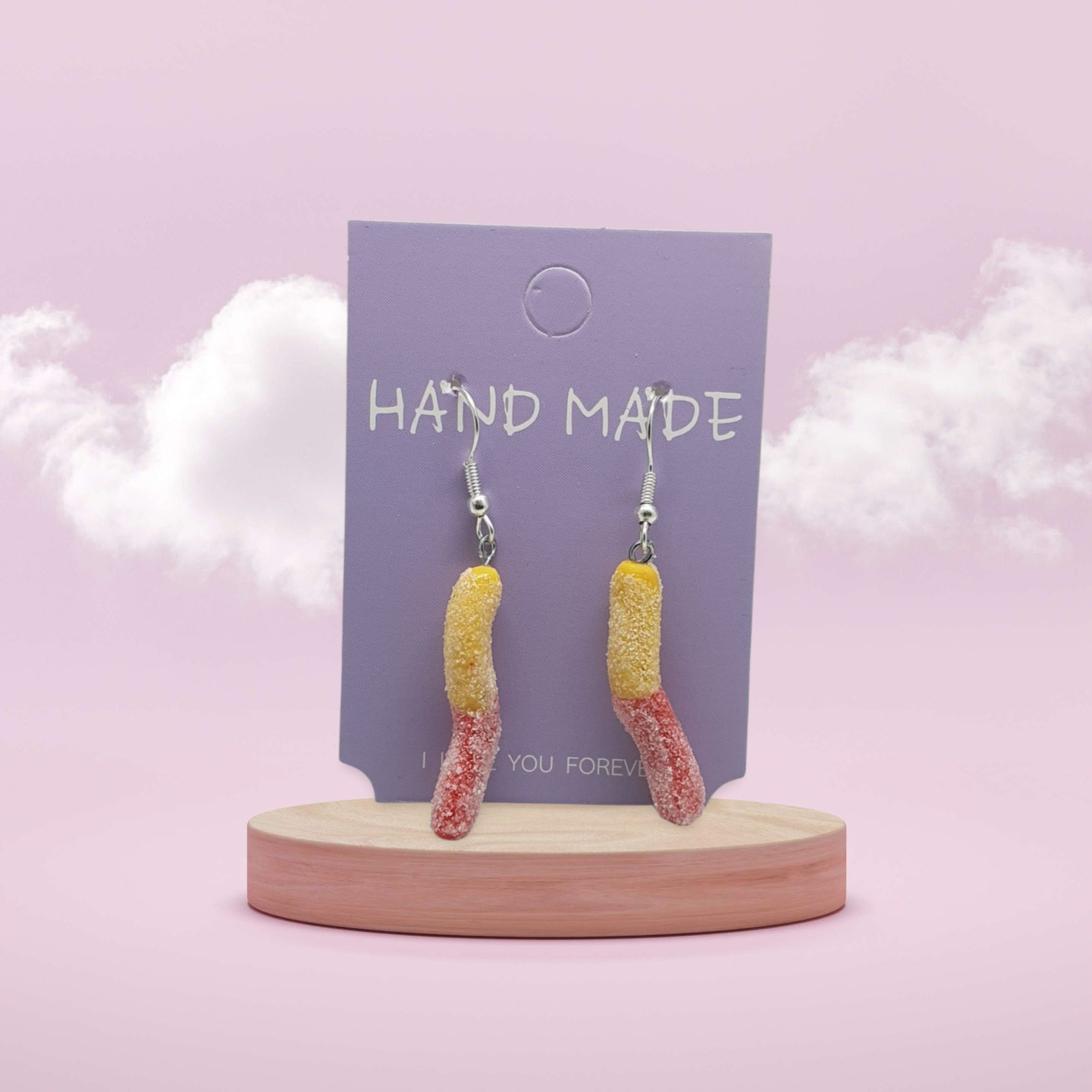 gummy worm oorbellen